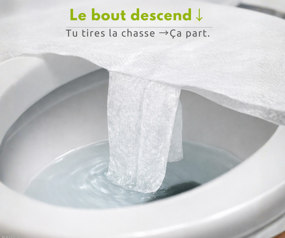 Housse de toilette jetable