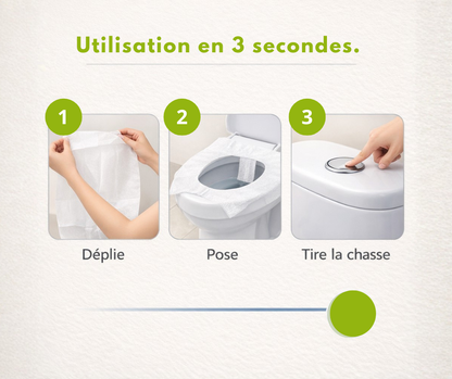Housse de toilette jetable