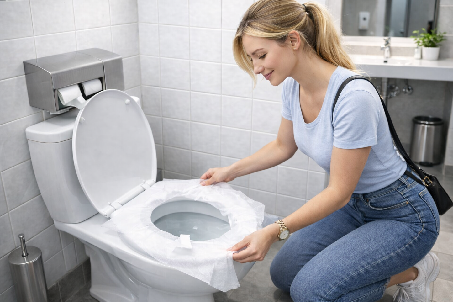 Housse de toilette jetable